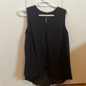 Sheer black dress tank
